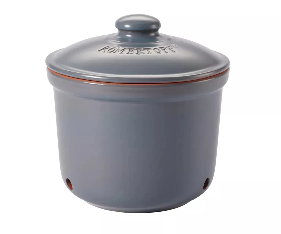 Römertopf MINI Knoblauch-Frische-Topf Blau Grau - Bild 1 von 1