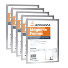 Announce Magnetic Frame A4 Silver (Pack of 5) AA01841