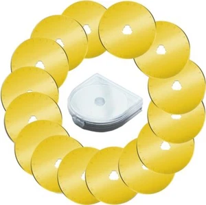 45mm Rotary Cutter Blades Fits Olfa, Fiskars, Replacement Rotary Blade 10/15ppcs - Picture 1 of 10
