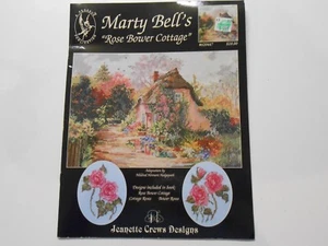 MARTY BELL ROSE BOWER COTTAGE 3 Cross Stitch Charts Booklet - Jeanette Designs - Picture 1 of 4
