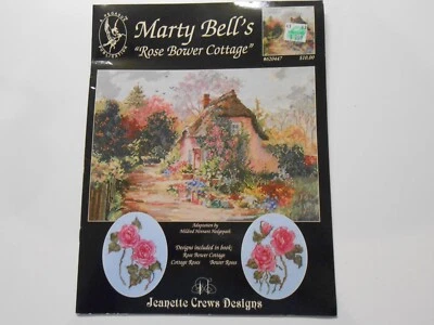 MARTY BELL ROSE BOWER COTTAGE 3 Cross Stitch Charts Booklet - Jeanette Designs - Image 1 of 4