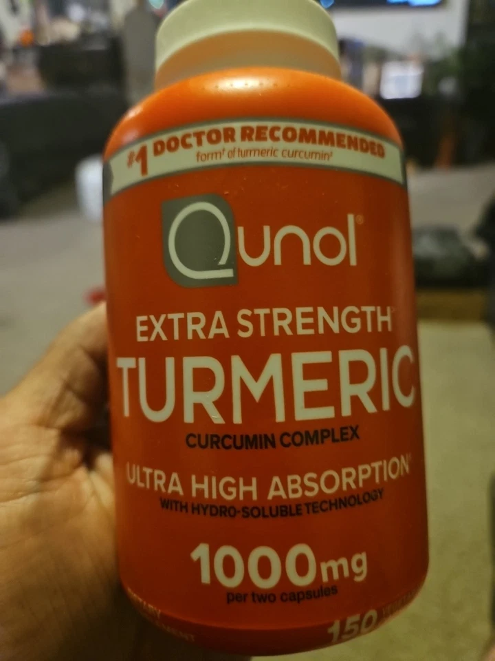 Cápsulas Complejas de Curcumina Cúrcuma Qunol Extra Fuerte, 1000 mg, Paquete de 150 Foto 1 de 1