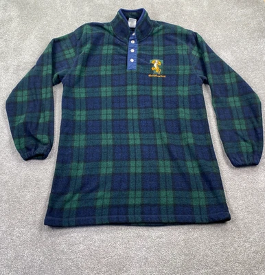 Walt Disney винтажный клетку клетчатый тигр Snap флисовая толстовка размер L зеленый - Изображение 1 из 4