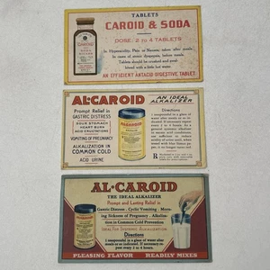 Posten 3 Tintenlöscher Al Caroid & Soda Vintage Werbung Antazida Alkalisator - Bild 1 von 10