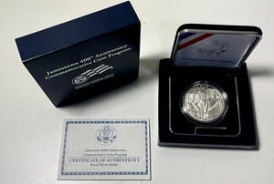 2007 Jamestown 400th Anniversary Commemorative Proof Silver Dollar W/Box &COA - Picture 1 of 3