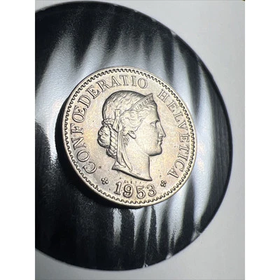 1953-B Switzerland 5 Rappen Coin Great Condition Z2439 - Image 1 of 4