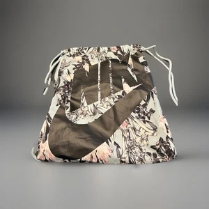 Nike Tropical Floral Gym Cinch Drawistring Bag. Blue & PInk with Side Pocket. - Picture 1 of 6