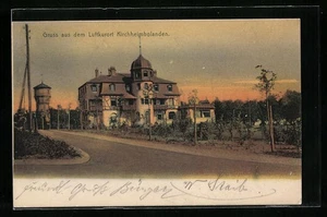 Kirchheimbolanden, Gruss mit Ortsansicht aus dem Luftkurort, Ansichtskarte 1905  - Picture 1 of 2