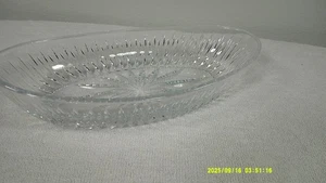 Glass Starburst/Ribbed Pattern Oblong Shape ~ Dish 10 inch 2 inch deep - Picture 1 of 5