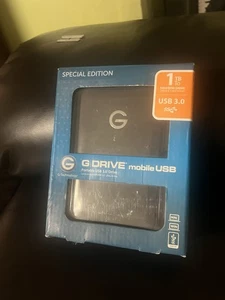 G-Technology G-DRIVE mobile USB-3.0 Portable Hard Drive 1TB NIB. - Picture 1 of 5
