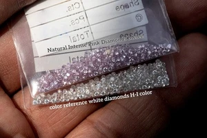 2.1mm 3.5 Pointer Fancy Intense Purple Pink Natural Diamond Melee Round Brillian - Picture 1 of 10