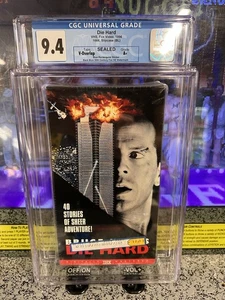 1996 Die Hard VHS Fox Video Vertical Watermarks Graded CGC 9.4 A+ NEW SEALED - Picture 1 of 11