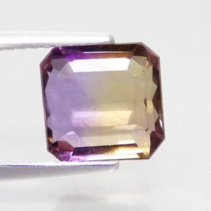 3.43 Ct Resplendent (8 x 8 mm)Octagon Cut Bolivia Top Bi-Color Ametrine Gemstone - Picture 1 of 7