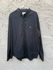 VTG Denim & Supply Ralph Lauren Shirt Mens Black White Polka Dot Long Sleeve XXL - Picture 1 of 10