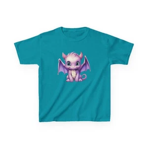Cute Dragon Kids Tee, Funny T-Shirt, Gift for Kids, Birthday Shirt, [...] - Picture 1 of 103
