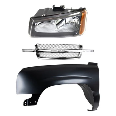 Fender and Headlight Kit For 2003-2006 Chevrolet Silverado 1500 CAPA Front Left - Image 1 of 4