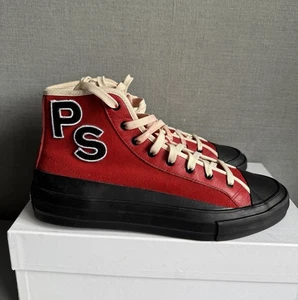 PS by Paul Smith men Red Suede Kit Sneakers UK8/EUR42/USA9 New - Picture 1 of 21