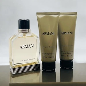 2013 Armani Eau Pour Homme EDT 3.4 oz 100ml Shower Gel x 2. Discontinued - Picture 1 of 10