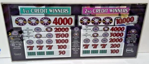 IGT WHITE ICE 4x Slot Machine Glass, 19 9/16" x 9 3/16" - Picture 1 of 2