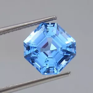 Piedra preciosa suelta de espinela azul ceilán impecable natural grado AAA 13x13 mm - Imagen 1 de 4