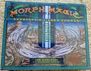 Morph Magic anamorphes Puzzle THE BADLANDS 18"x22" Spiegel 500 Stck. VERSIEGELT - Bild 1 von 6