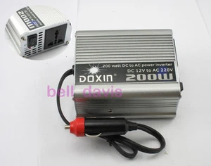 200W 12V DC to AC 220V Car Auto Vehicle Power Inverter Adapter Converter DOXIN - Picture 1 of 1