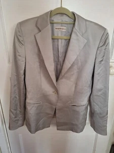 EMPORIO ARMANI Antinea SRL Blazer Jacket Silver Single-Breasted NWOT 36" Bust. - Picture 1 of 11