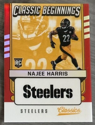 2021 Panini Classics Beginnings NAJEE HARRIS Rookie RC🏈Pittsburgh Steelers #/50 - Image 1 of 4