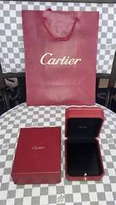 Cartier Empty Red & Gold Gift Box, Outer Case & Gift Bag. - Picture 1 of 13