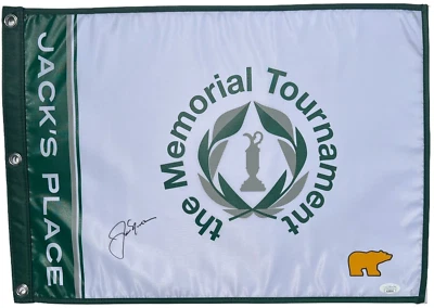 JACK NICKLAUS SIGNED THE MEMORIAL GOLF FLAG MASTERS LIMITED EDITION JSA - Image 1 of 3