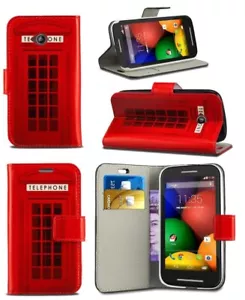 Red Telephone Box Vintage Design Wallet Phone Case For Alcatel Pop 4 - Picture 1 of 10