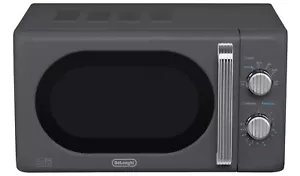 De'Longhi Argento Flora 800W 20L Retro Microwave Grey P80H20L-KJ New Other - Picture 1 of 14