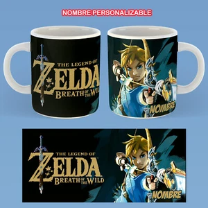 THE LEGEND OF ZELDA TAZA VIDEOJUEGO NOMBRE PERSONALIZABLE VIDEOGAME MUG - Imagen 1 de 1