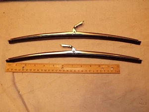67-68-69 Camaro & Firebird Correct 15 Inch Stainless Steel Wiper Blades - Picture 1 of 2