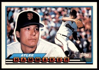 1989 Topps Big Atlee Hammaker San Francisco Giants #21 2086b - Image 1 of 2