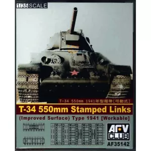 AFV Club 1/35 T-34"S 550MM STAMPED LINKS (IMPROVED SURFACE) WORKABLE AF35142 - Picture 1 of 1
