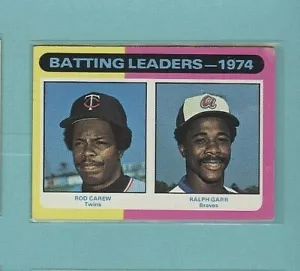 1975 Topps Batting Leaders Rod Carew / Ralph Garr #306 ⭐️💥🎯NM - Bild 1 von 2