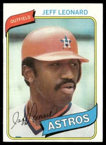 Tarjeta de béisbol Jeff Leonard 1980 Topps #106 Houston Astros RC - Imagen 1 de 2