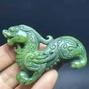 China Ancient Antique Jade Collection Pixiu Carving Statue 貔貅 Pandent Ornament - Picture 1 of 6