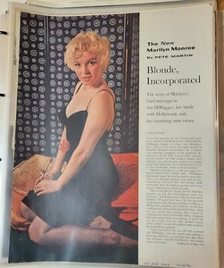 Marilyn Monroe Magazine clipping - Saturday Evening Post - 5/19/56 - Picture 1 of 1