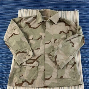 US Military Desert Camo Shirt Coat Mens XL Long Combat NYCO Ripstop Adult #7873 - Picture 1 of 10