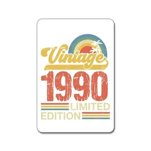Vintage - 1990 - Limited Edition - Birthday Anniversary Year Magnet - Picture 1 of 2