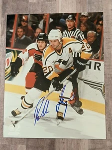 Robert Lang Signed 8x10 Photo File COA Penguins Red Wings Capitals Blackhawks A - Picture 1 of 1