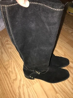 Botas de montar Easy Spirit "Limelite" de cuero negro para mujer talla 9,5A venta al por menor $149 Foto 1 de 4