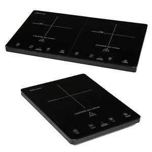 EMtronics Portable Hot Plate Induction Hob with Temperature Control - Black - Picture 1 of 9