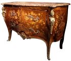 Louis XV Style Marquetry Inlaid Gilt Commode by Robert Horner