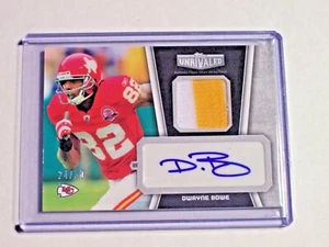 2010 parche de camiseta negra inigualable Topps autógrafo Dwayne Bowe/50 Chiefs LSU - Imagen 1 de 1