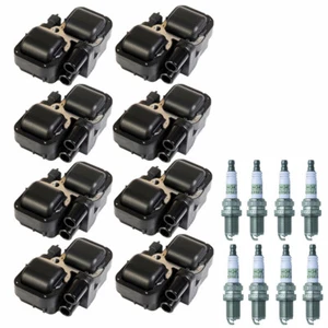 8 NGK Spark Plug + Ignition Coils UF359 For Mercedes-Benz C CL CLK ML Class - Picture 1 of 6