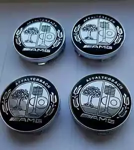 AMG Mercedes centre de roue cache Moyaux Lot de 4. 60mm Envoi rapide gratuit - Foto 1 di 3