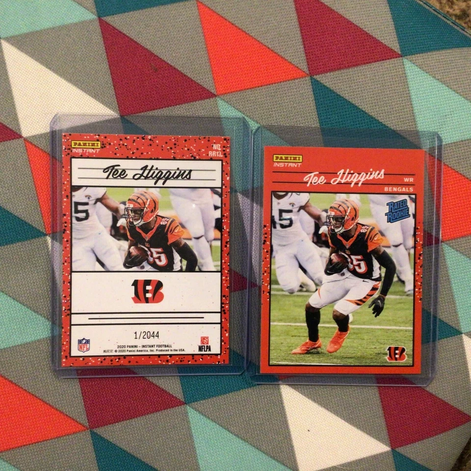 #13 Tee Higgins Bengals RC 2020 Panini Instant Rated Rookie Retro Football NFL - Image 1 of 1
